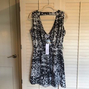 NWT Parker black white sleeveless dress